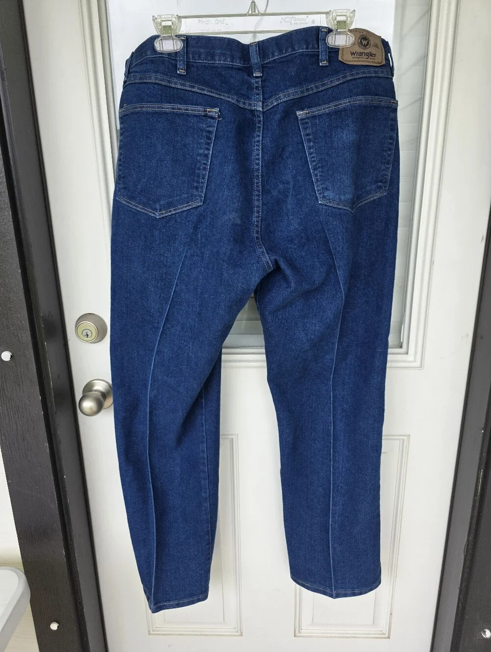 Wrangler Comfort Superior Straight Leg Blue Jeans Men's 38x30 Dark Wash Denim